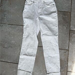 Madewell Women's White Straight Jeans